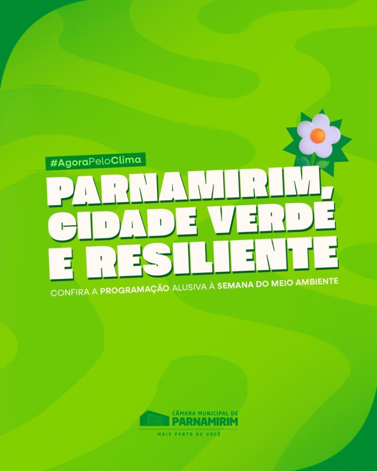 Junho Verde CMP: Parnamirim, Cidade Verde e Resiliente